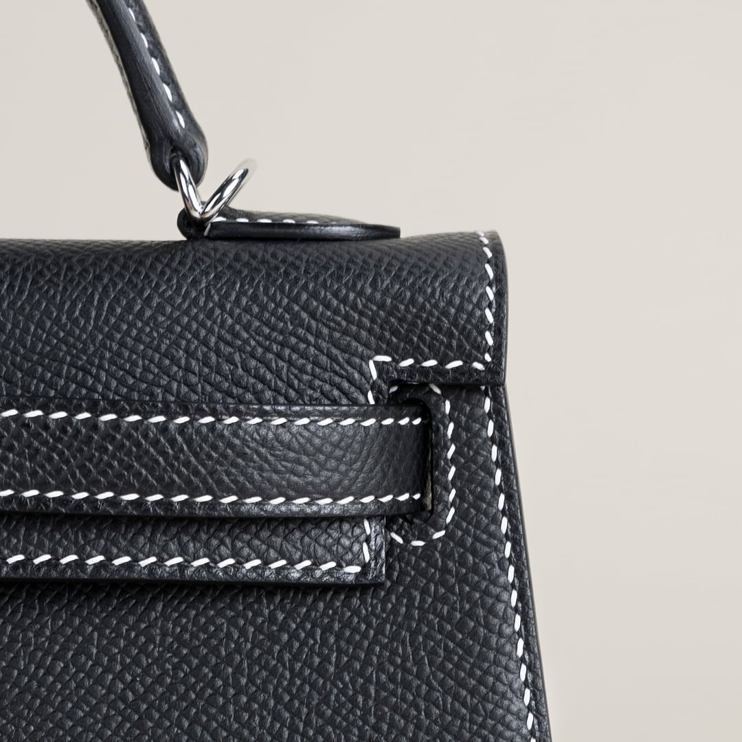 Mini Kelly II Epsom 89 Noir/37 Gold PHW