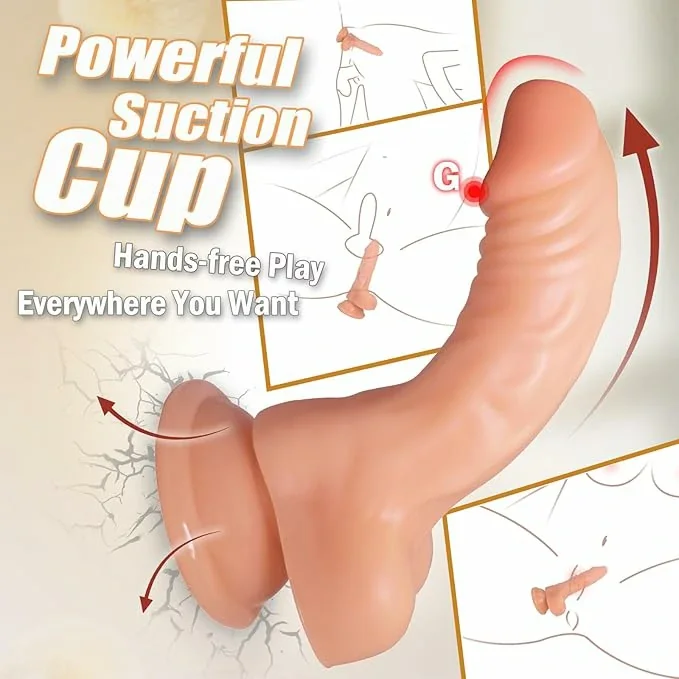 5.2 Inch Realistic Anal Dildo with Powerful Suction Cup