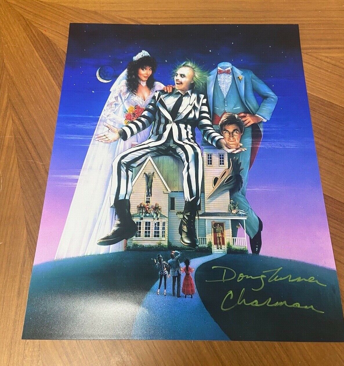 * DOUG TURNER * signed 11x14 Photo Poster painting * CHARMAN * BEETLEJUICE * PROOF * 3