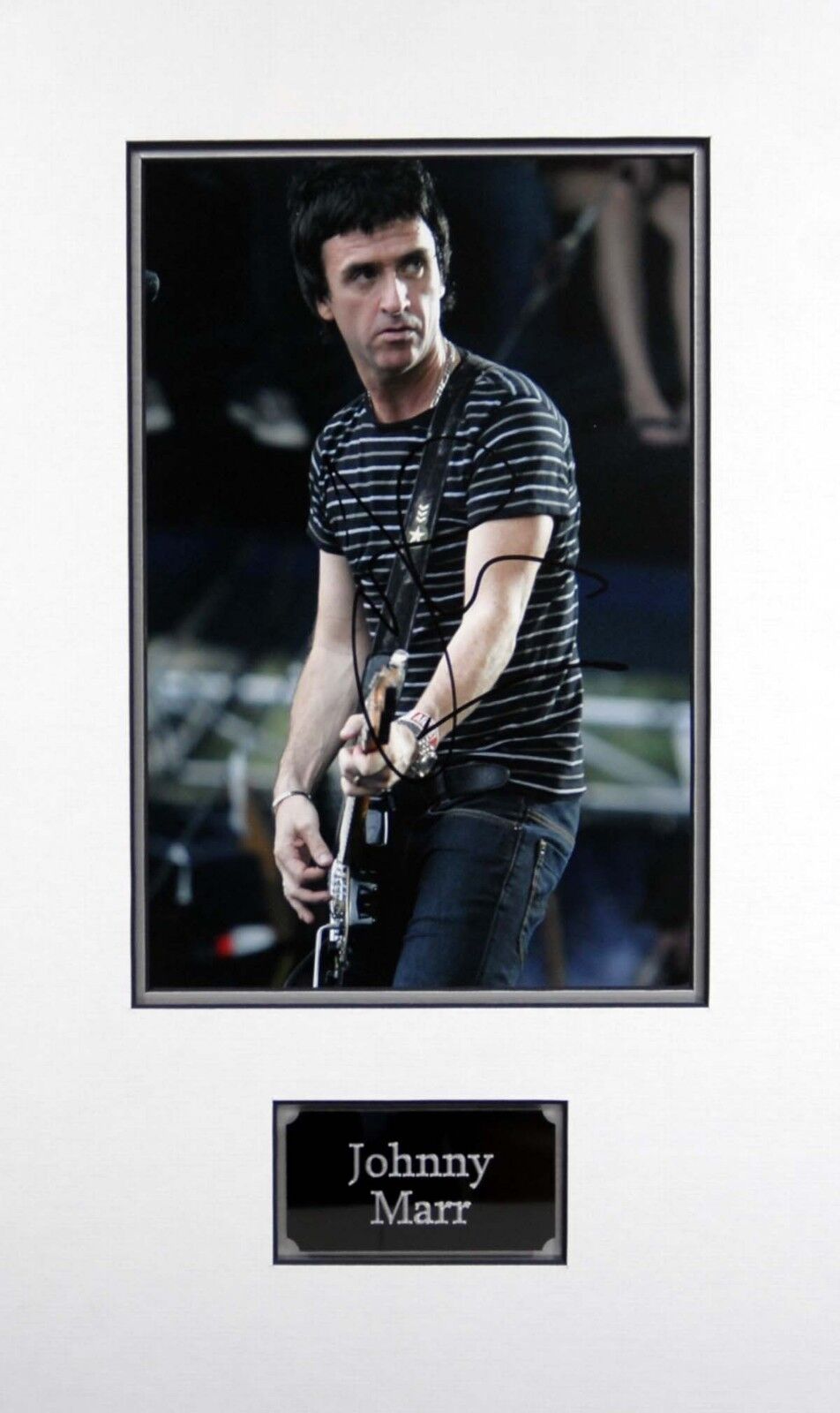 Johnny MARR Signed & Mounted 12x8 Photo Poster painting AFTAL COA The Smiths