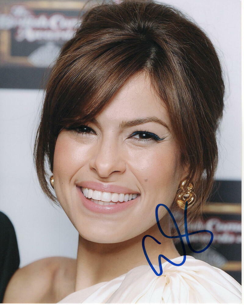 EVA MENDES SIGNED AUTOGRAPH 8X10 Photo Poster painting - TRAINING DAY, 2 FAST 2 FURIOUS, HITCH