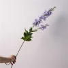 Luxe Real Touch Moisture Blue Purple White 2 Stems Delphinium Artificial Flower