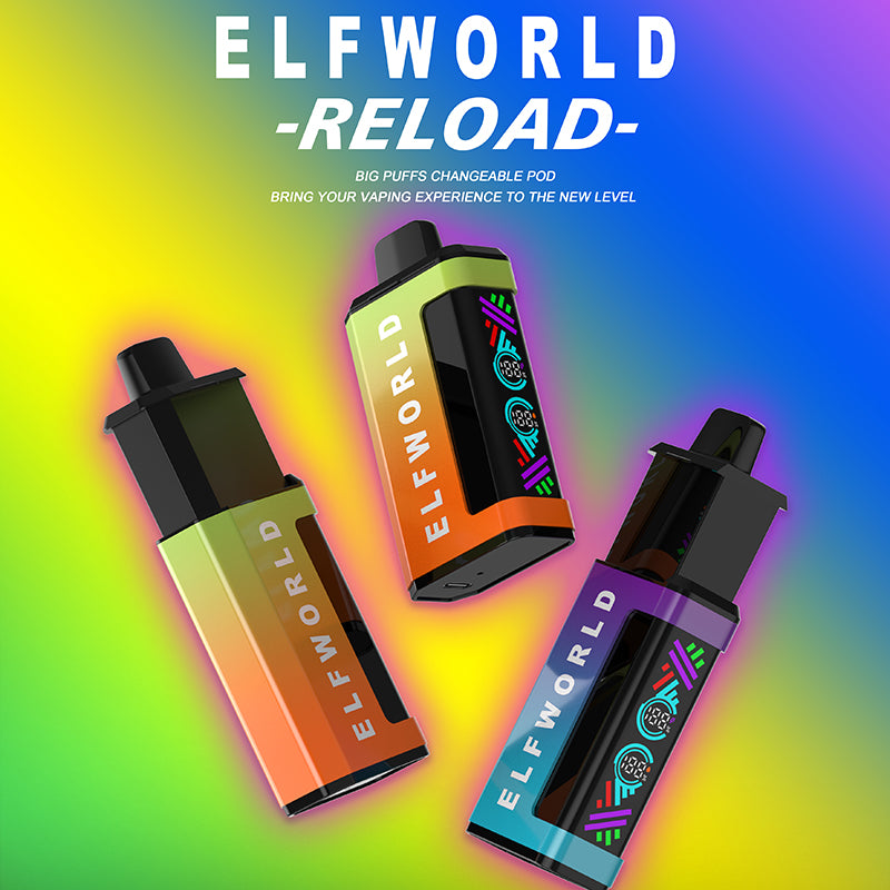 ELFWORLD Reload  25000 Puffs Pod Device System Wholesale ELF WORLD OPVape