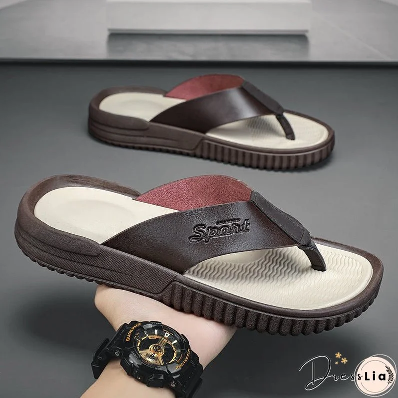 Men's Korean Beach Surface Plus Size Trend Slippers