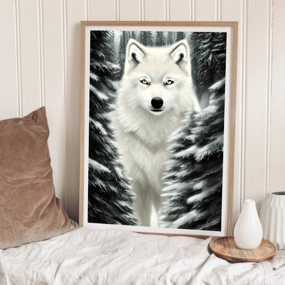 Diamond Painting - Full Round Drill - Wolf(30*40cm)
