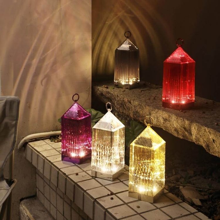 LED Rechargeable Portable Crystal Lantern 