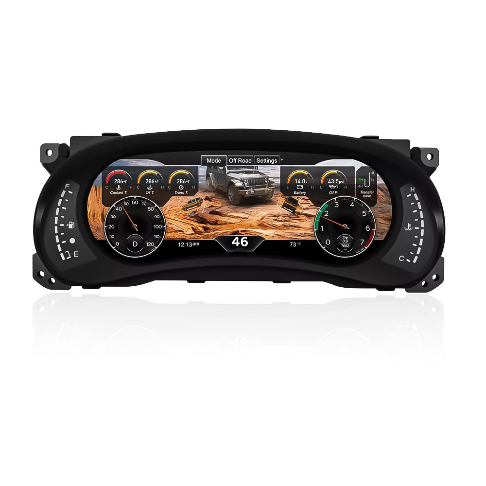12.3&Prime; Jeep Wrangler Cluster Dashboard LCD Cluster Dashboard Instrument Vollbild Tachometer