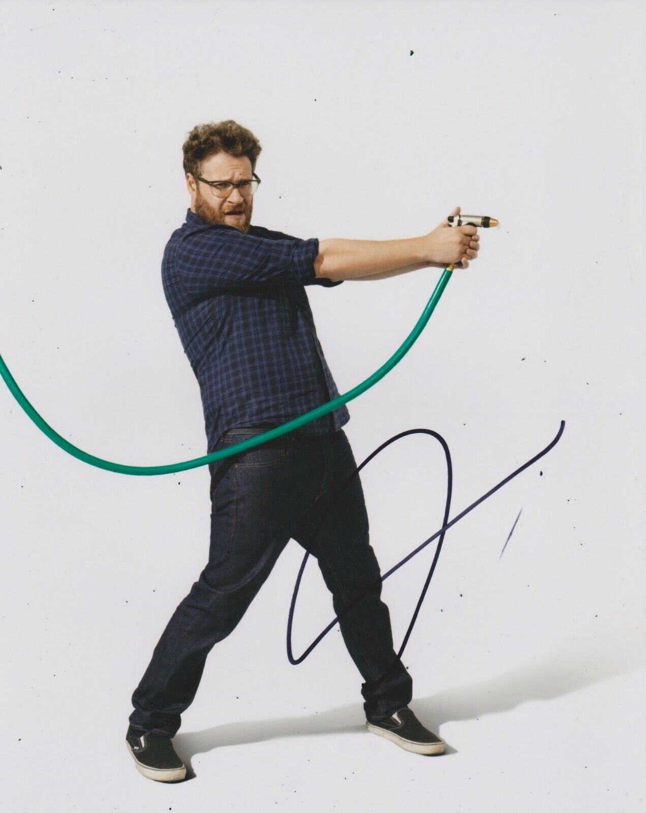 Seth Rogen Signed Bad Neighbours 10x8 Photo Poster painting AFTAL