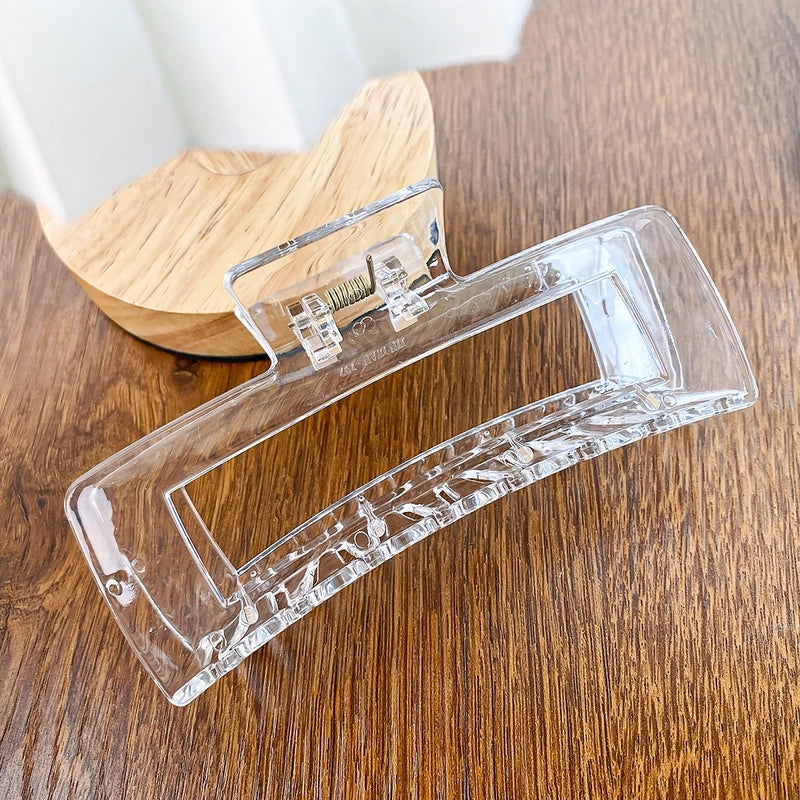 Minimalist Solid Color Arylic Hair Claws