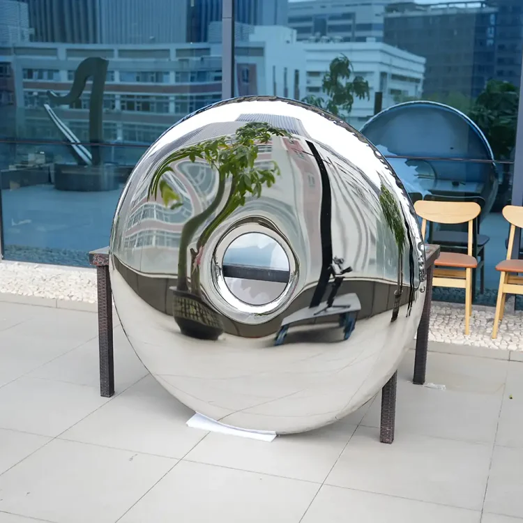 Large Abstract Mirror Stainless Steel Wall Sculpture &ndash; 1.5m Contemporary Wall Art