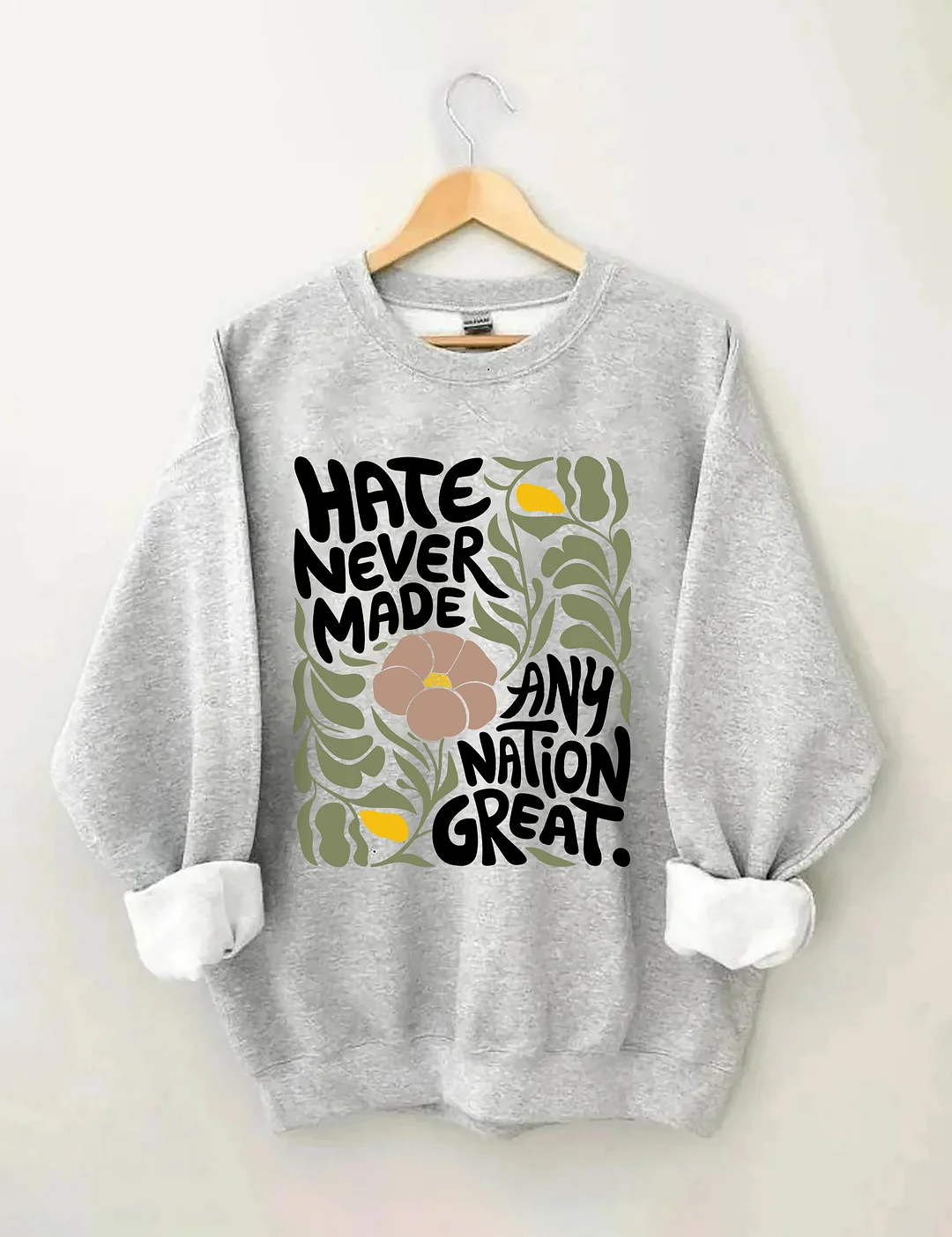 Trendy Floral Sweatshirt