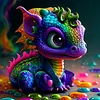 Dragon - Full Round Diamond Painting 30*30cm