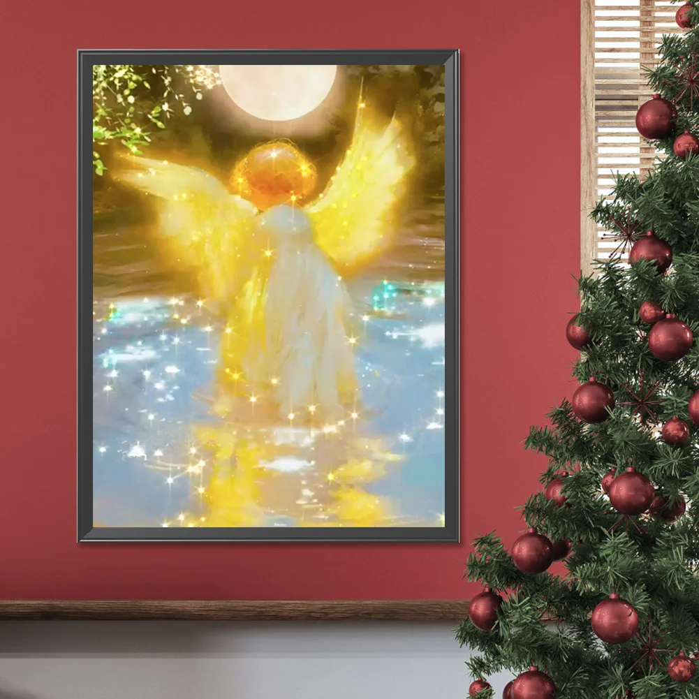 Full Round Diamond Painting 30*40cm - Water Angel