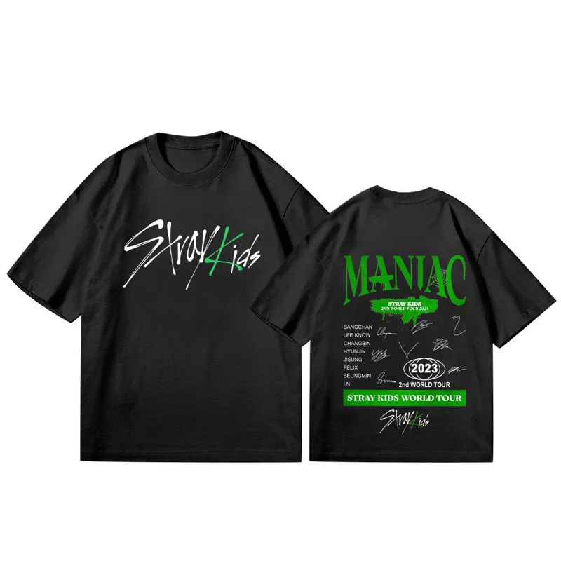 Stray Kids 2023 2nd World Tour MANIAC Signature T-shirt