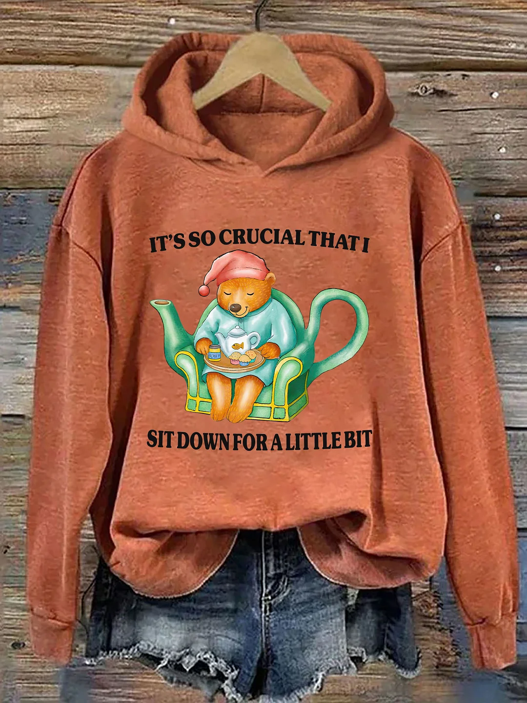 It's So Crucial That I Sit Down For A Little Bit Hoodie