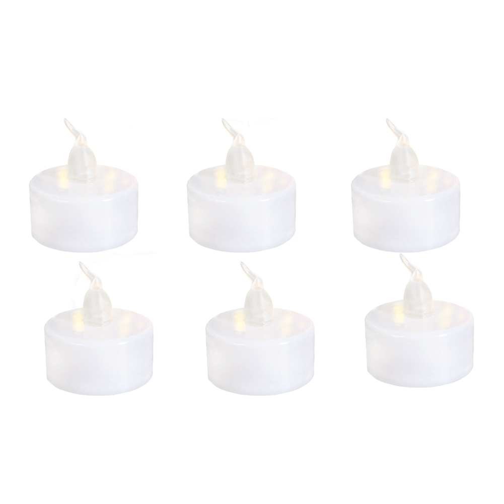 

6pcs LED Candle Light Flickering White Flameless Candle Atmosphere Lamp, 501 Original