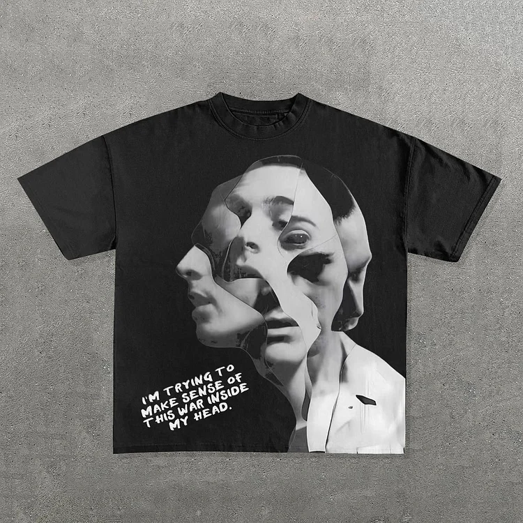 Personalized Trying To Digest Oneself Graphic 100% Cotton Short Sleeve T-Shirt