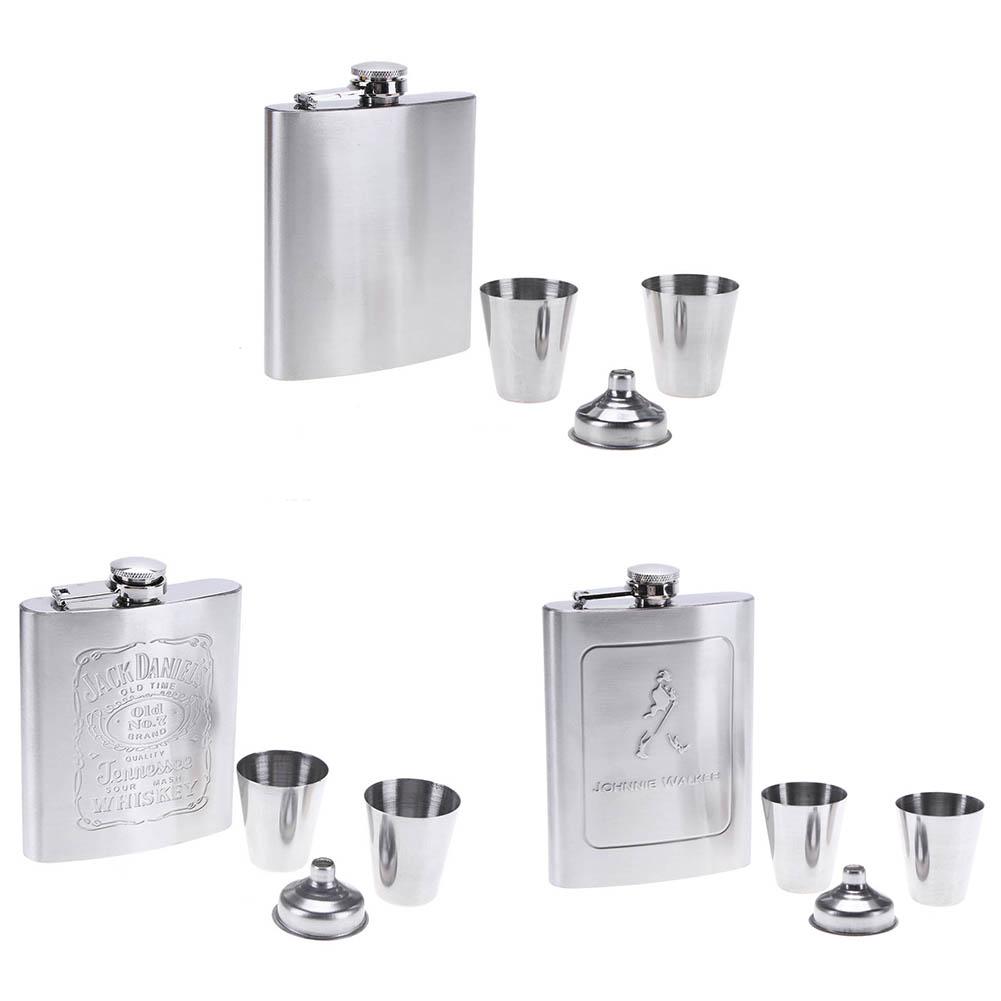 

Outdoors Portable Stainless Steel Drink Mug Flask Flagon Funnel Cup Set, 6oz, 501 Original