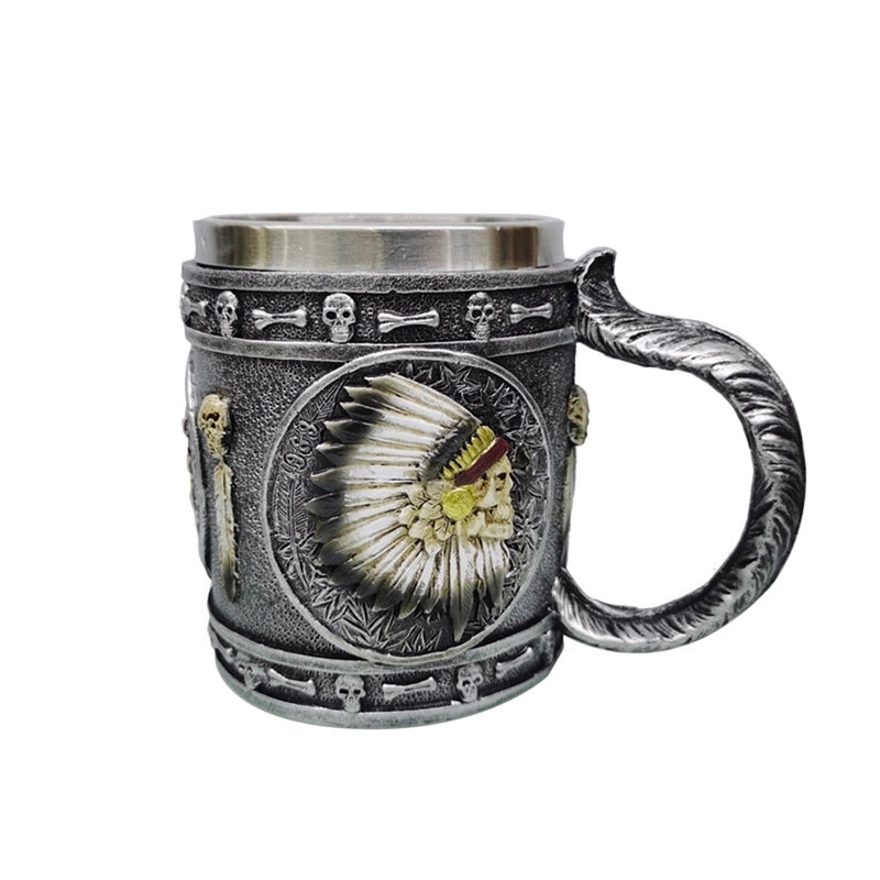 Halloween Casual Retro Skull Stainless Steel Resin Water Bottles 1 Piece