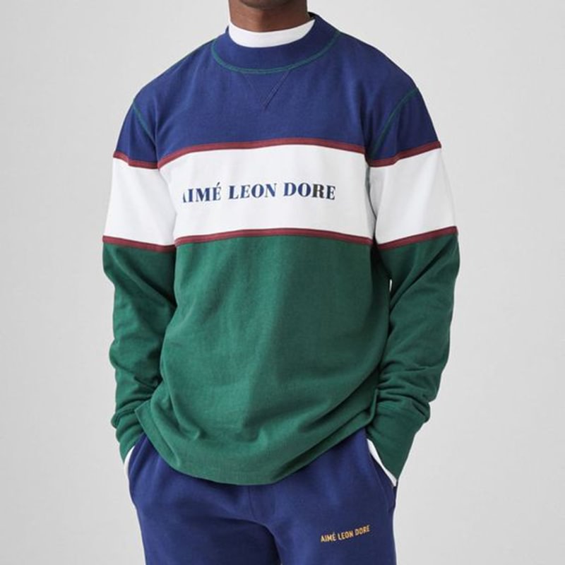 modern casual printed color long sleeve sweatshirt
