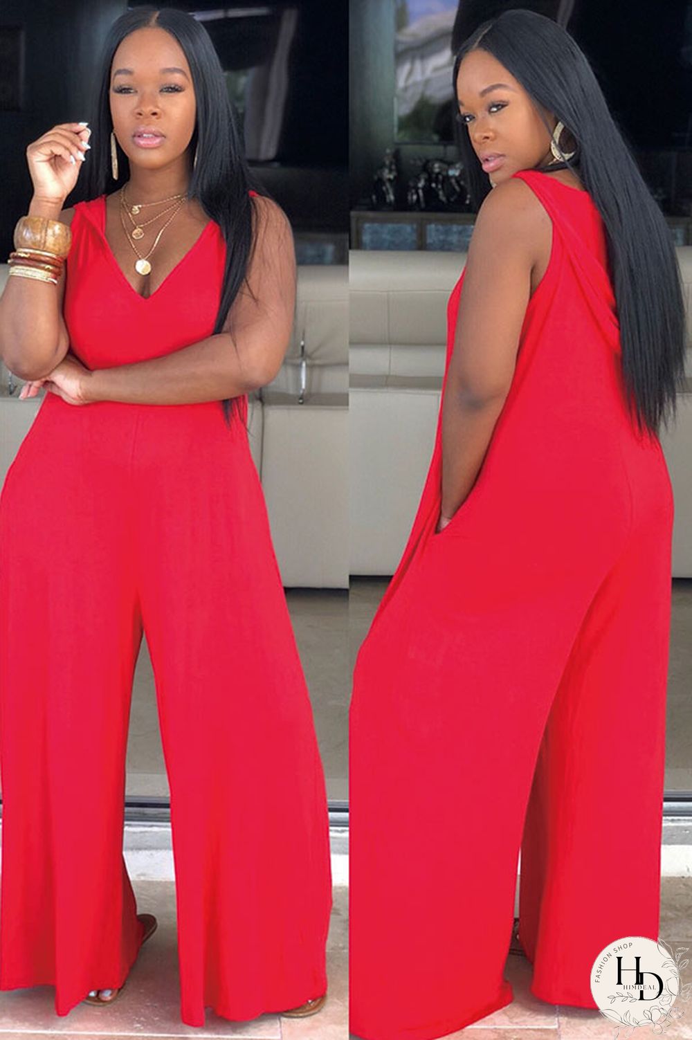 Yellow Sexy Fashion Patchwork Solid Polyester Sleeveless Slip