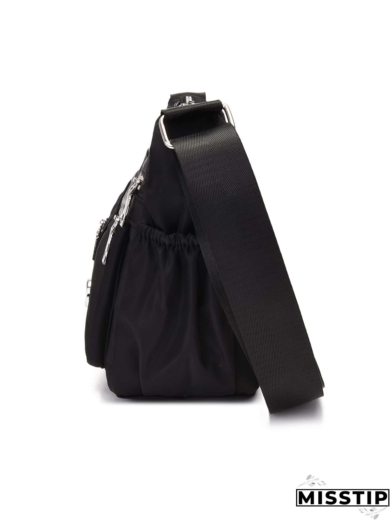 Metal Decor Hobo Bag