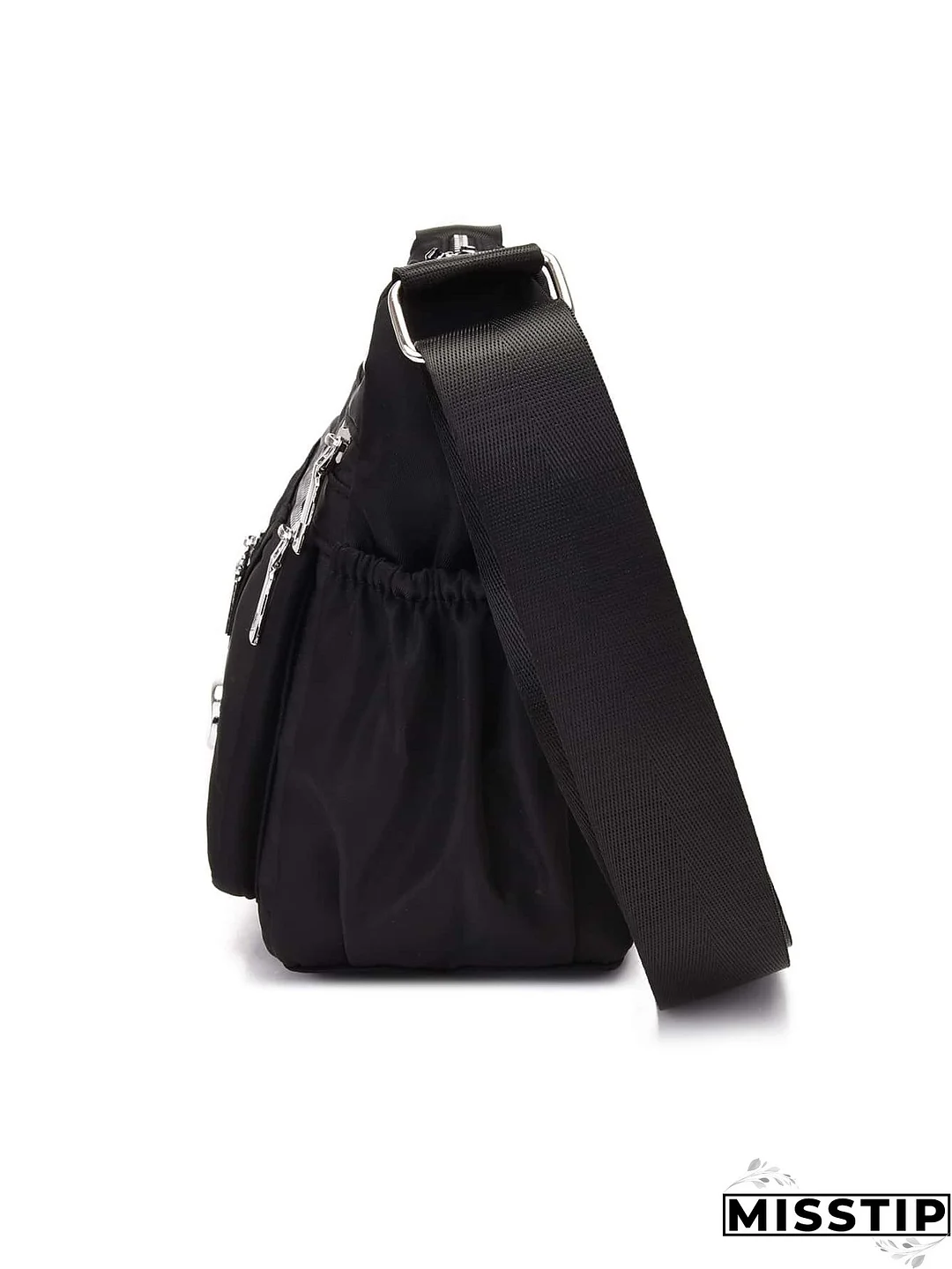 Metal Decor Hobo Bag