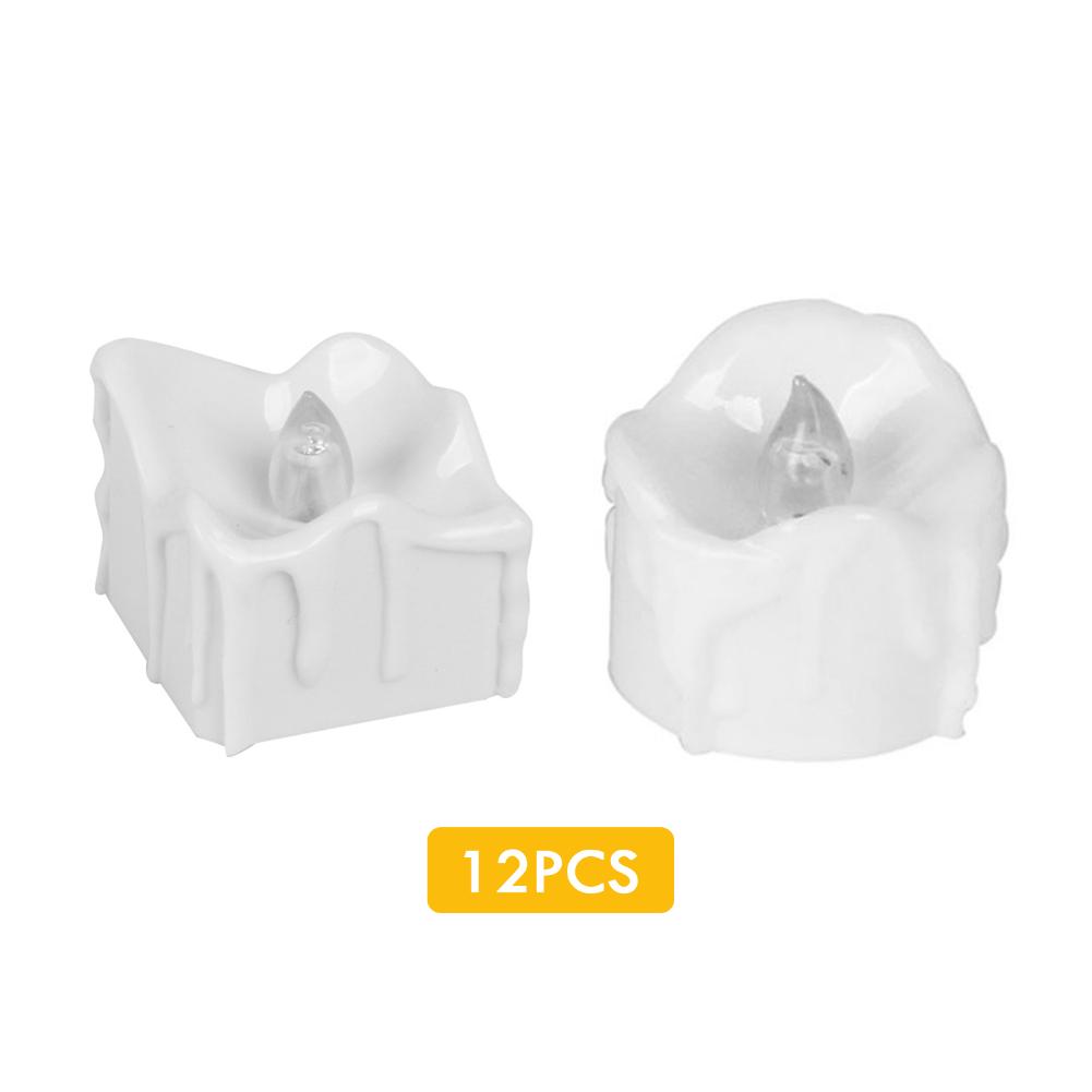 

24xFlameless Candles Tea Light Romantic Candles Lights for Home (Square), 501 Original