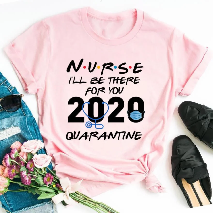 Women's Nurse is Hero Print T-shirts Girl Summer 90s Ullzang Harajuku Ture Nurse Queen Cropped Funny T Shirt ,Drop Ship