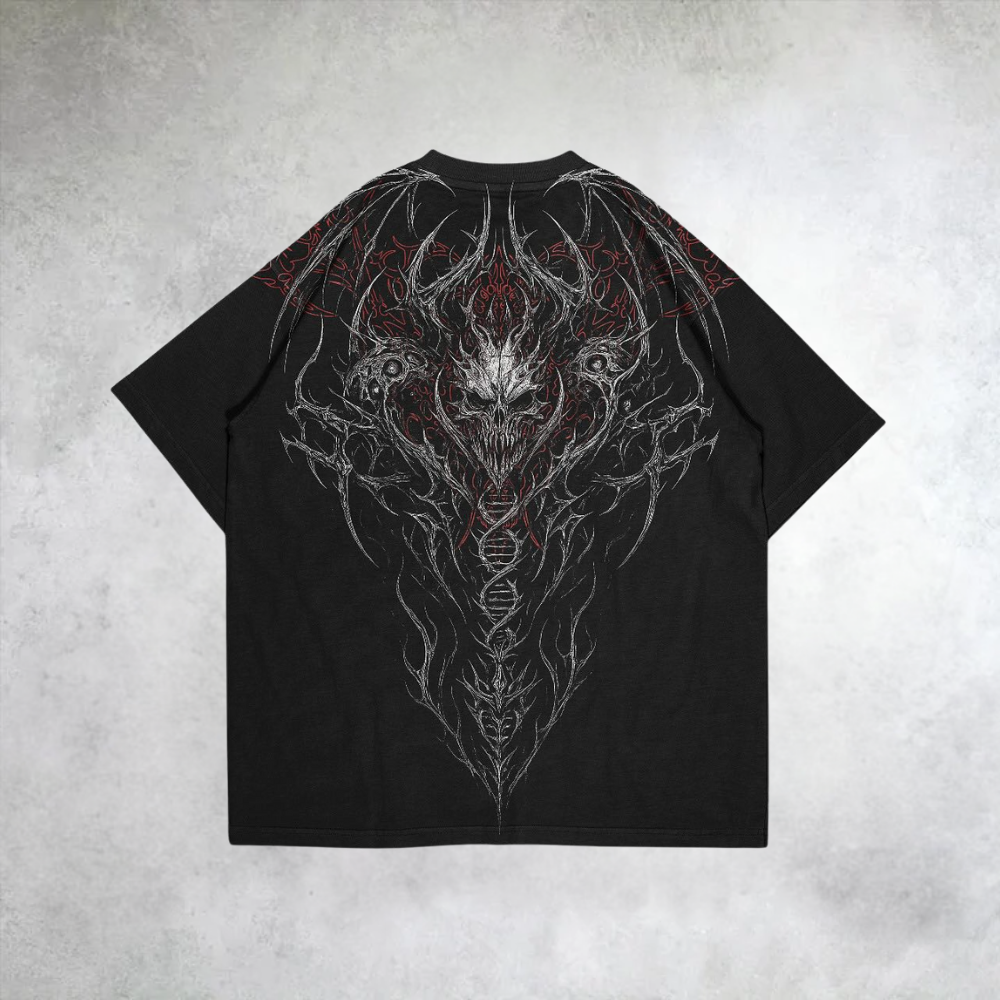 Darkness Deadth Printed Casual T-Shirt