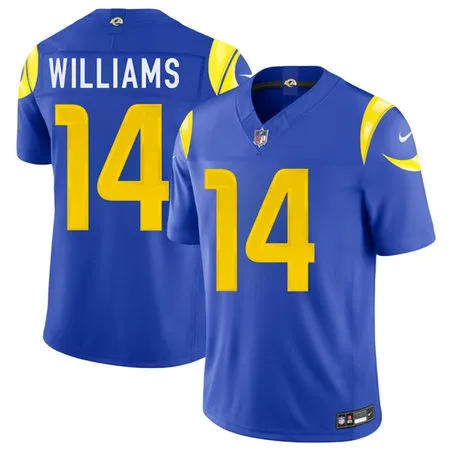 Men's Los Angeles Rams #14 Mario Williams Royal 2026 Vapor F.U.S.E. Limited Jersey