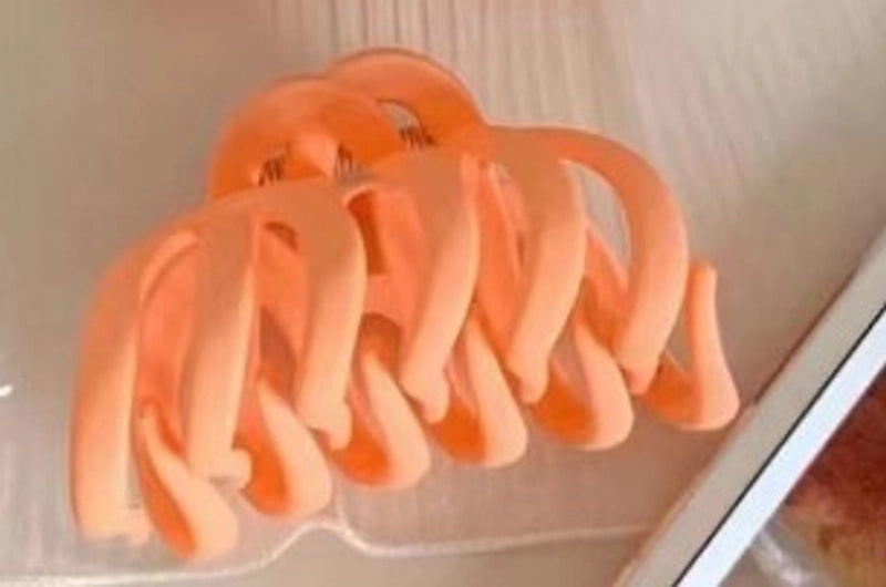 Minimalist Solid Color Plastic Hair Claws