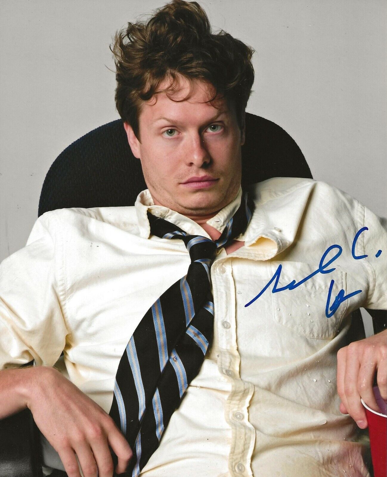 Anders Holm signed Workaholics 8x10 Photo Poster painting autographed