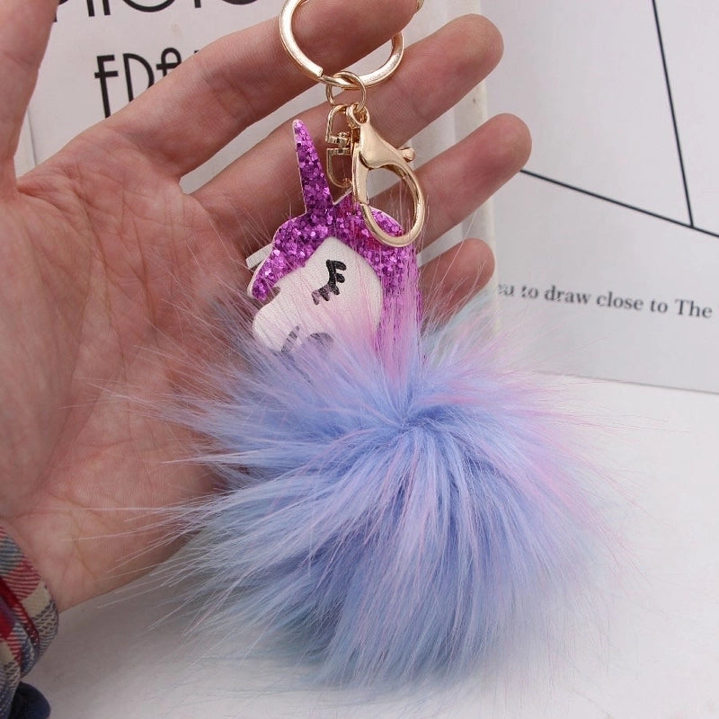 1 Piece Sweet Pu Leather Plating Keychain