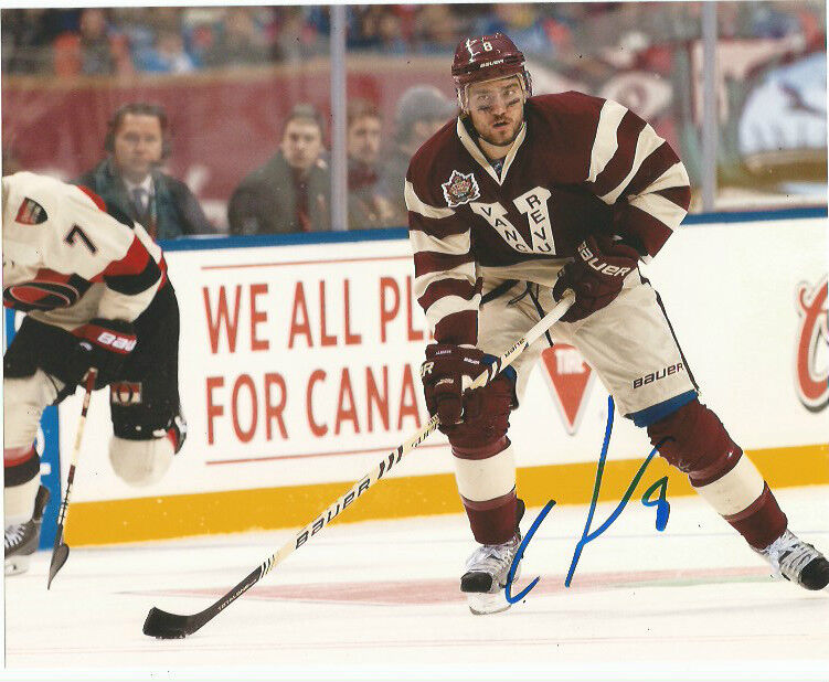 Vancouver Canucks Chris Tanev Signed Autographed 8x10 Photo Poster painting COA Heritage