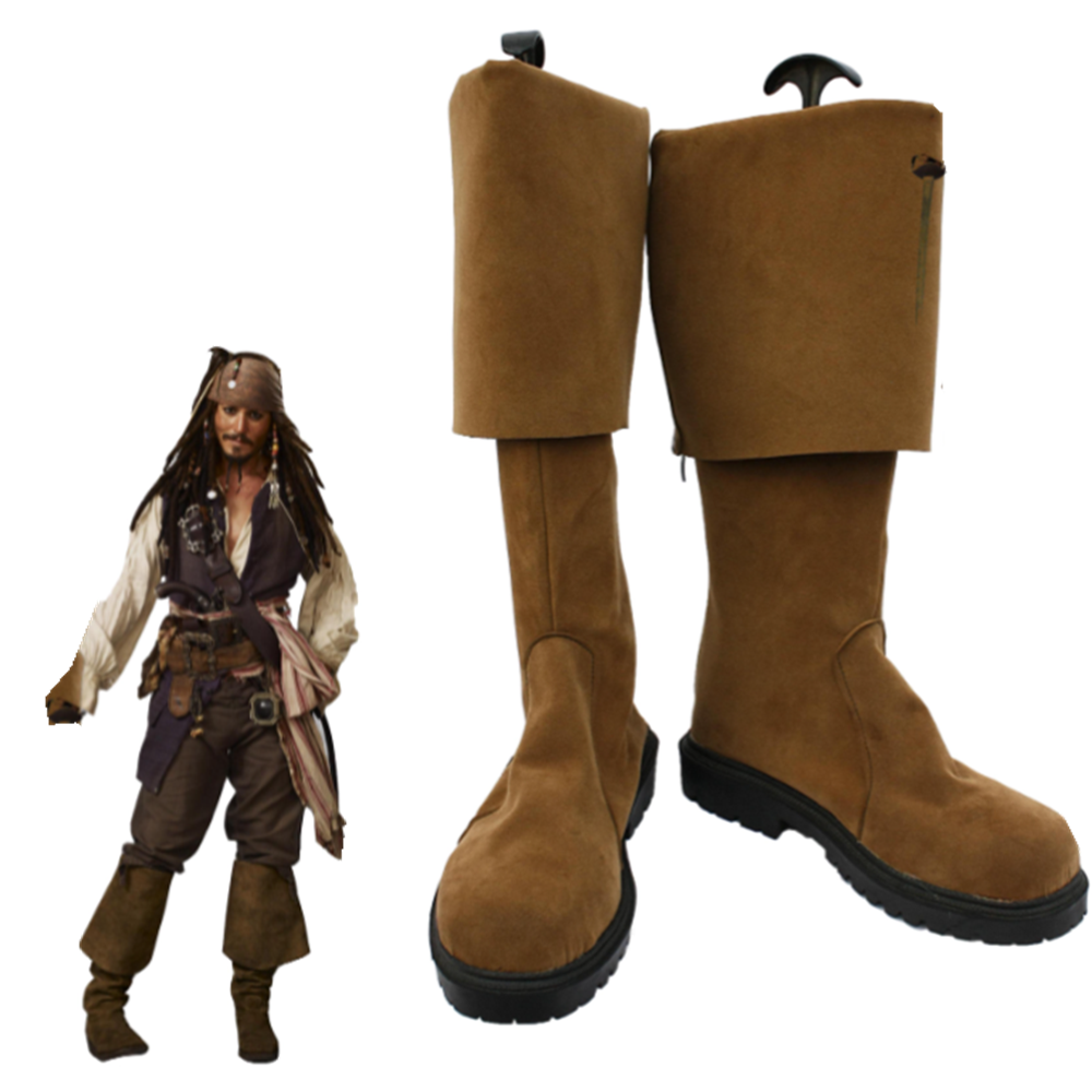 Pirates of the Caribbean Jack Sparrow Cosplay Boots Shoes Halloween Party Props
