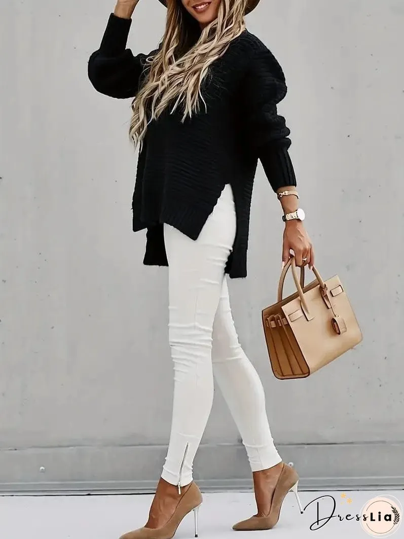 Everyday Waffle Knit Sweater