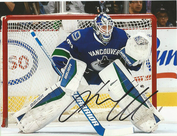 Vancouver Canucks Jacob Markstrom Signed Autographed 8x10 Photo Poster painting COA E