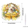 Diamond Painting Acrylic Single Side Drill Easter Sheep Pendant Charms Kits for Adults Home Window Decor