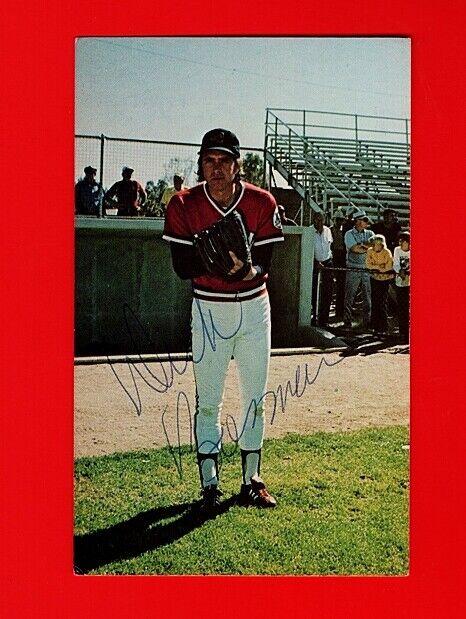 DICK BOSMAN-CLEVELAND INDIANS AUTOGRAPHED COLOR POSTCARD Photo Poster painting