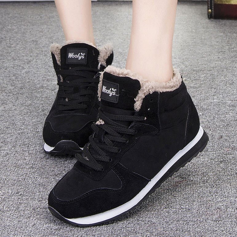 Women Shoes Winter Women Flats Plus Size 35-46 Unisex Lovers Winter Shoes Woman Causal Chaussures Femme Winter Sneakers Female