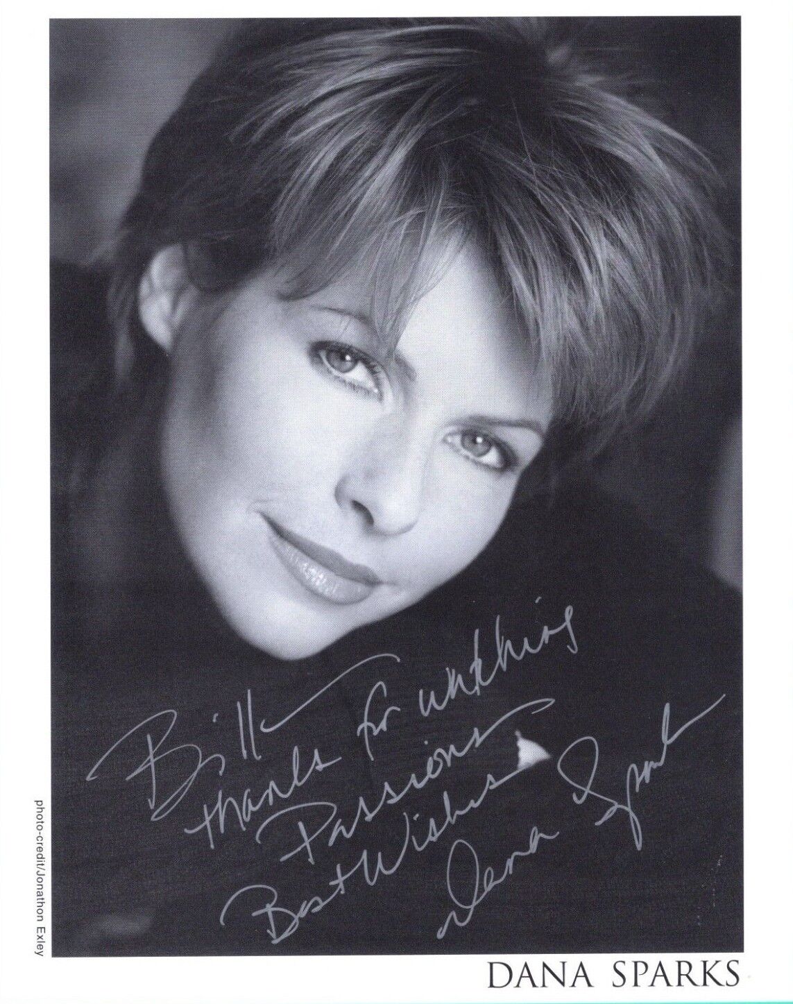 Dana Sparks Actress Hand Signed Autograph 8x10 Photo Poster painting