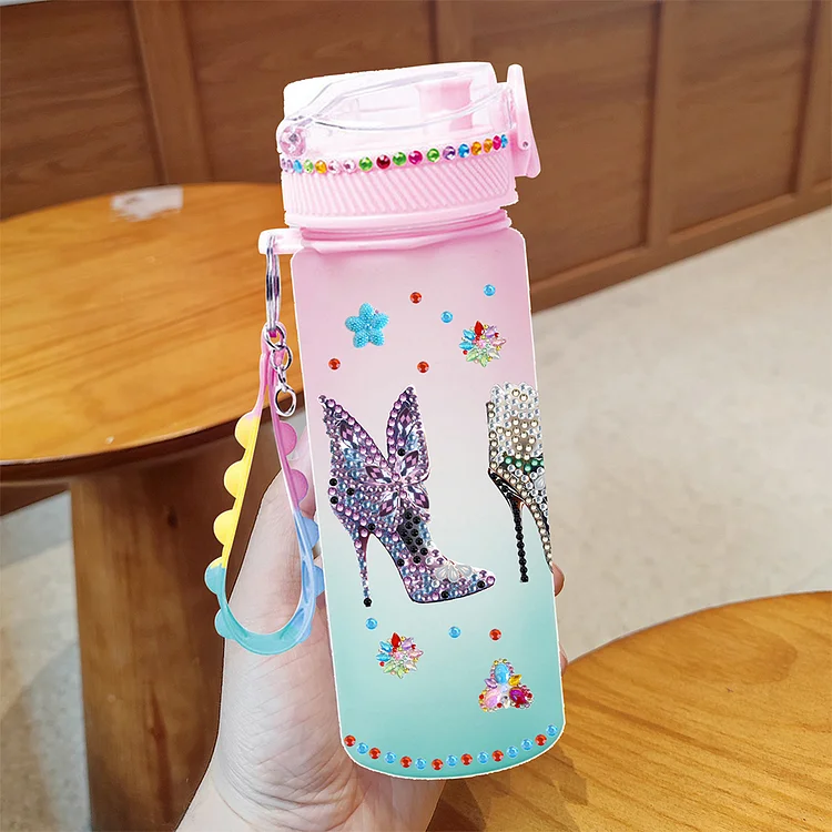 470ml Cartoon DIY Diamond Painting Cup Kit Diamond Decorate Water Bottle DIY Art