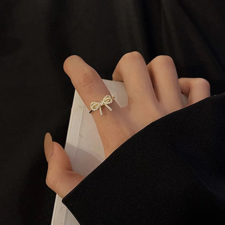 Cute Bow Adjustable Ring