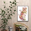 Flower Cat - 11CT Stamped Cross Stitch Kit(40*55cm)