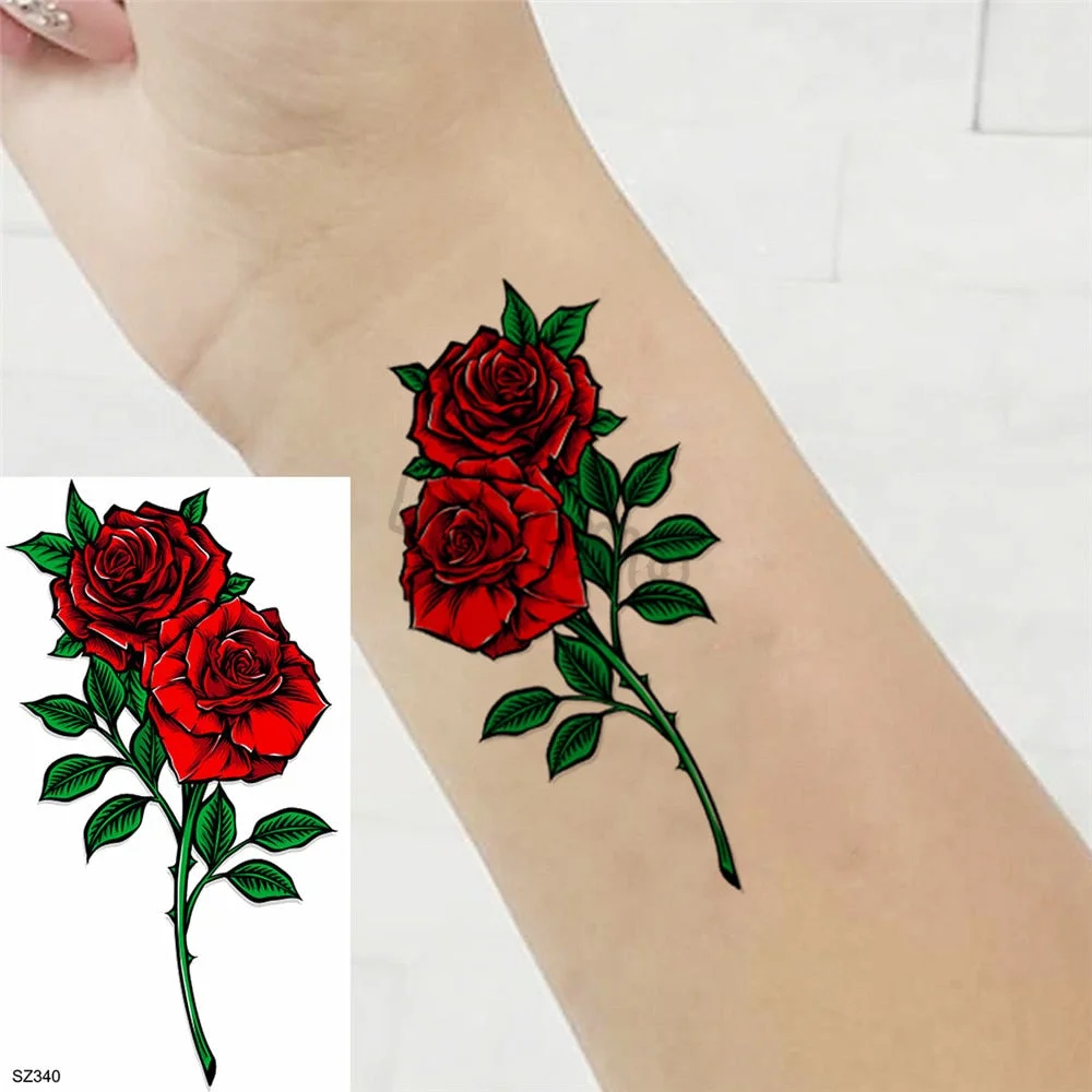 Hummingbird Small Temporary Tattoos For Women Girls Realistic Dandelion Butterfly Fake Tattoo Sticker Minimalist Forearm Tatoos