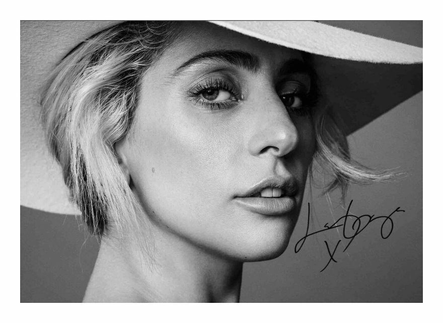 LADY GAGA AUTOGRAPH SIGNED PP Photo Poster painting POSTER