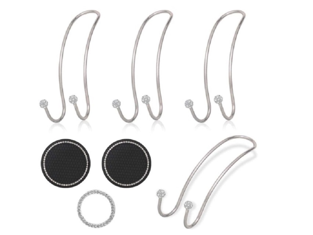 

7-piece set of car accessories 4 car hooks (coin purse and rear seat headr, 501 Original
