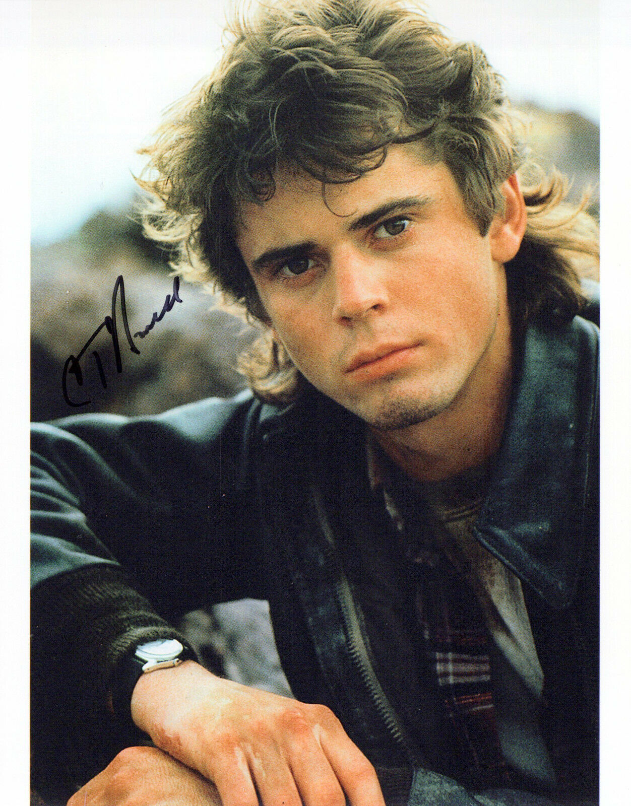 C. Thomas Howell head shot autographed Photo Poster painting signed 8x10 #4