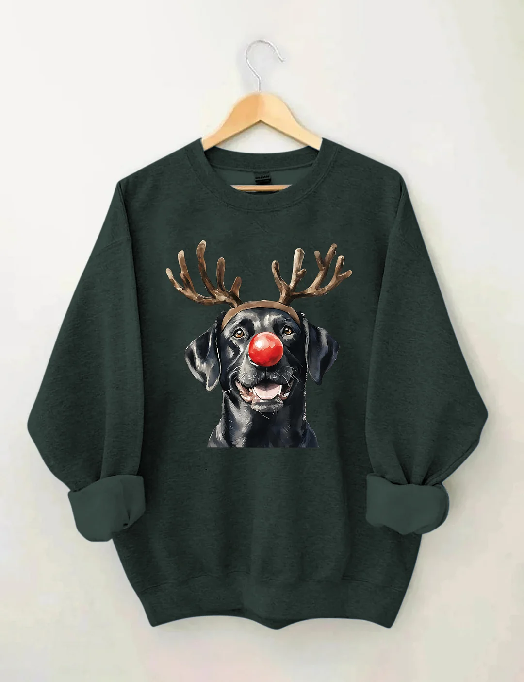 Christmas Black Lab Sweatshirt